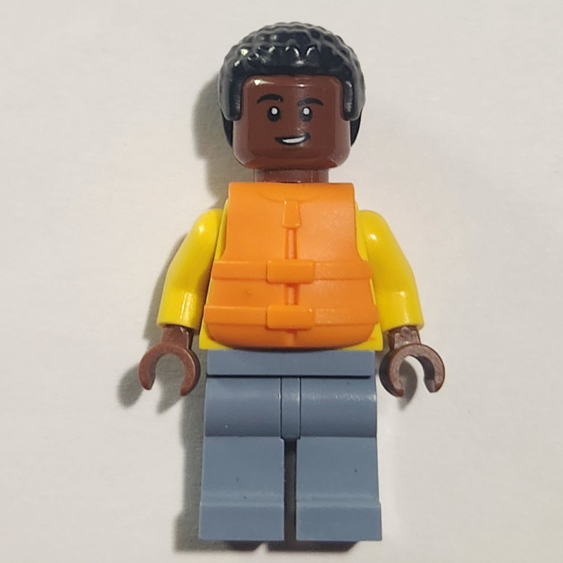 Darius, jambes bleu sable, gilet de sauvetage (Darius, Sand Blue Legs, Life Jacket)