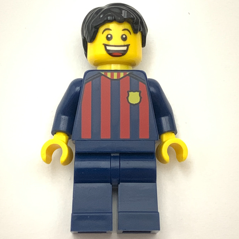 Fc barcelona fan - jambes bleu foncé, cheveux courts noirs (FC Barcelona Fan - Dark Blue Legs, Black Short Hair)