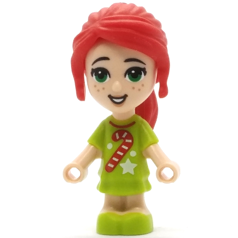 Mia — micro-poupée, robe vert citron (Mia - Microdoll, Lime Dress)