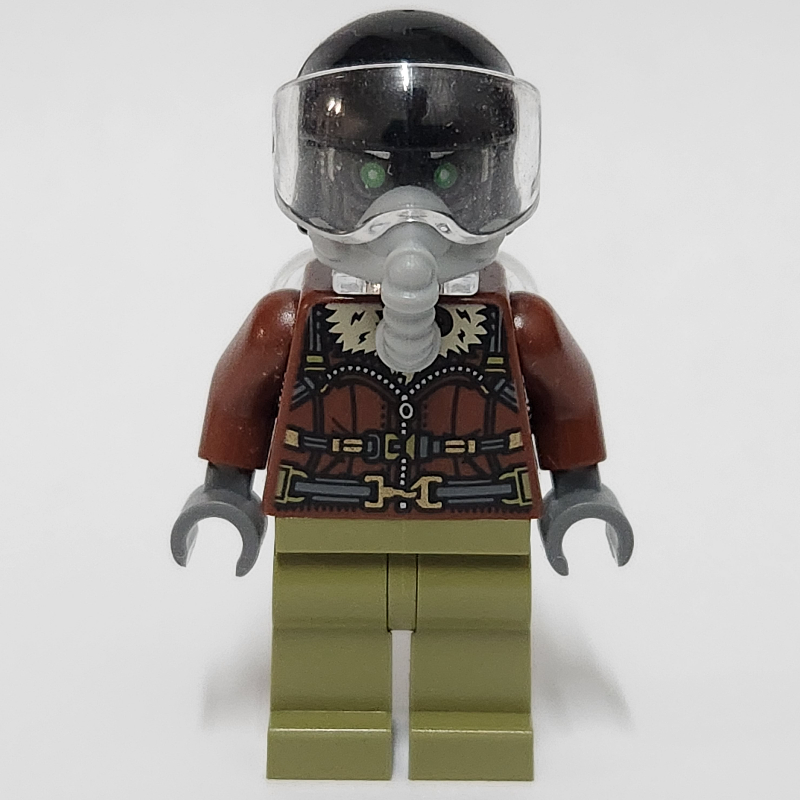 Vulture, veste brun rougeâtre, casque noir (Vulture, Reddish Brown Jacket, Black Helmet)