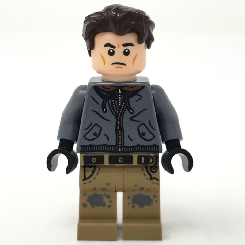 Bruce Wayne, sweat à capuche gris bleuté foncé (Bruce Wayne, Dark Bluish Gray Hoodie)