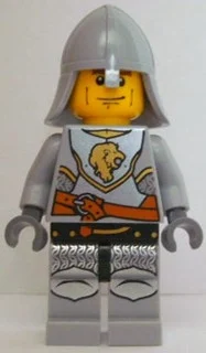 Chevalier - rorso gris bleuté clair, jambes gris bleuté clair, hanches noires, casque - wauwatosa (Knight - Light Bluish Grey Rorso, Light Bluish Grey Legs, Black Hips, Helmet - Wauwatosa)
