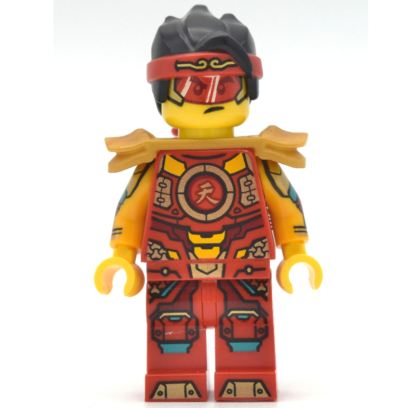 Monkie Kid, armure rouge et dorée (Monkie Kid, Red and Gold Armor)