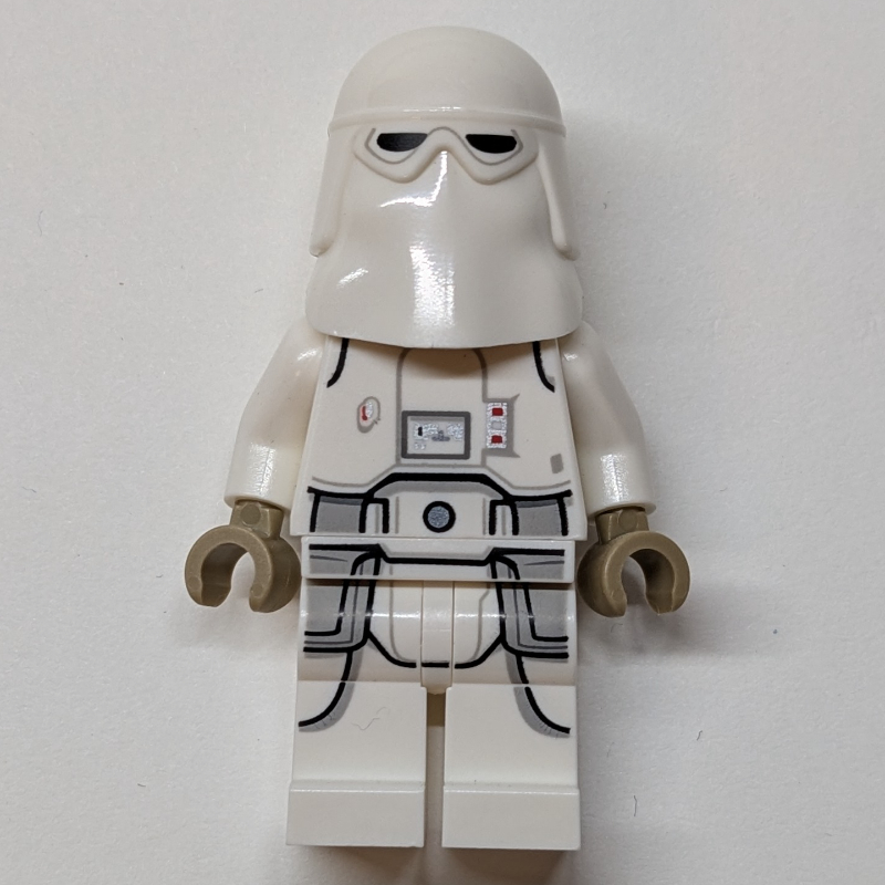 Soldat des neiges, hanches blanches, tête brun rougeâtre (Snowtrooper, White Hips, Reddish Brown Head)
