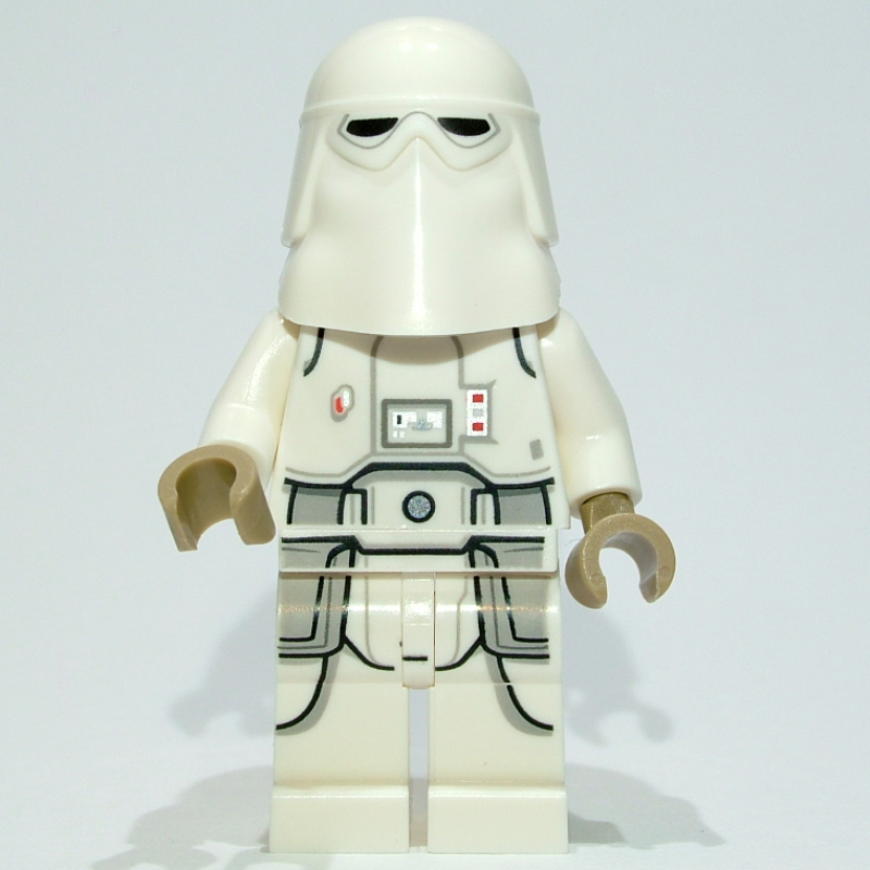 Soldat des neiges, hanches blanches, tête brun rougeâtre, femme (Snowtrooper, White Hips, Reddish Brown Head, Female)