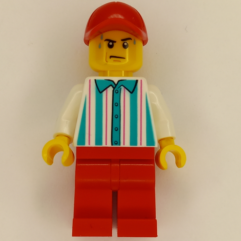 Hot dog vender, jambes rouges et casquette (Hot Dog Vender, Red Legs and Cap)