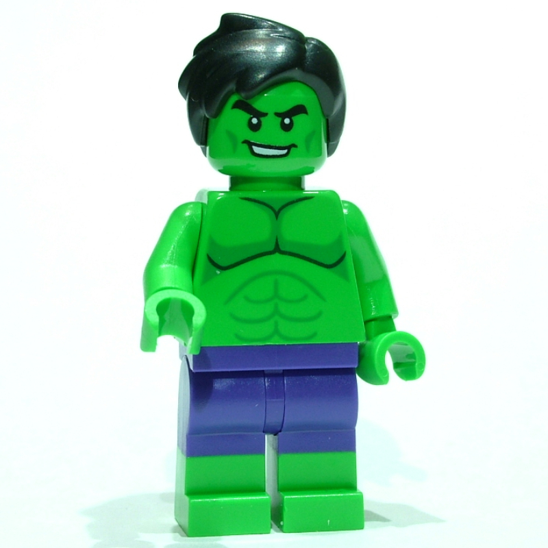 Hulk, pantalon pourpre foncé, double jambes moulées, sourire en coin (Hulk, Dark Purple Pants, Dual Molded Legs, Smirk)