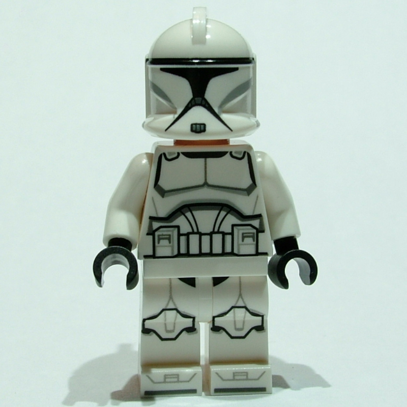 Clone trooper, armure de phase I, tête de nougat (61189 casque) (Clone Trooper, Phase I Armor, Nougat Head (61189 Helmet))