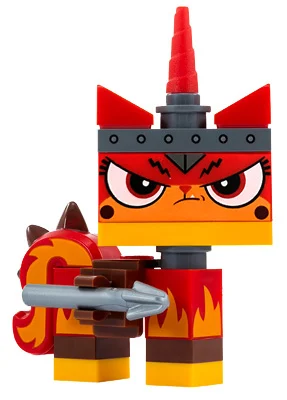 Unikitty / guerrière kitty, avec harpon, petits pupilles (Unikitty / Warrior Kitty, with Harpoon, Small Pupils)