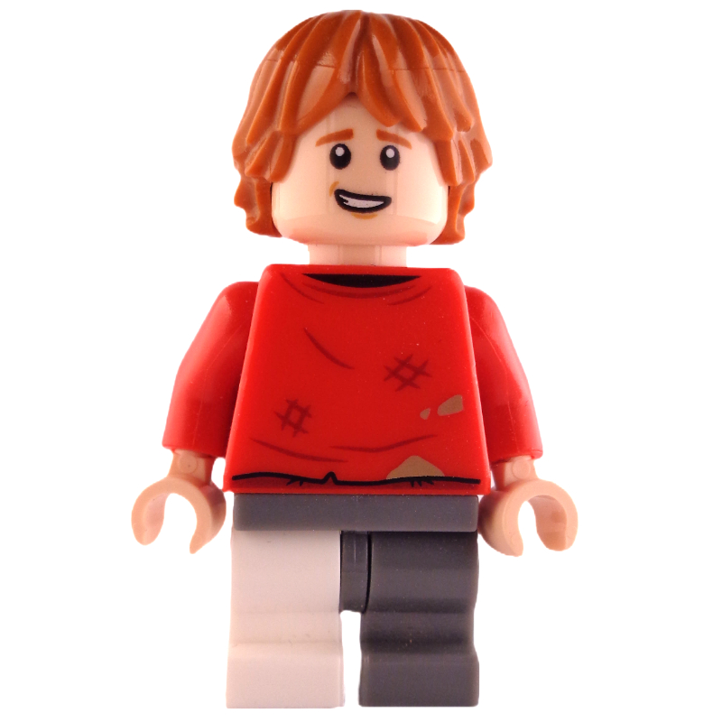 Ron Weasley, pull rouge sale, jambes moyennes impaires (Ron Weasley, Red Sweater Dirty, Odd Medium Legs)