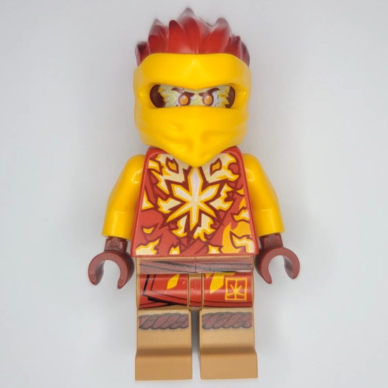 Kai — entraînement Spinjitzu, tête rouge transparent (Kai - Spinjitzu Training, Trans-Red Head)