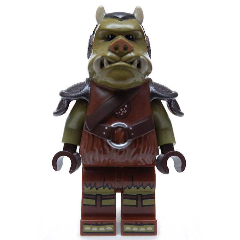 Garde gamorréen, tête imprimée, mains brun foncé (Gamorrean Guard, Printed Head, Dark Brown Hands)