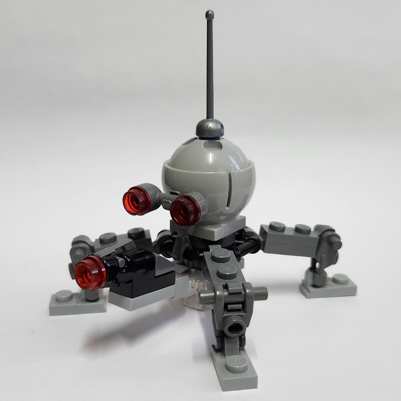 Droïde d'araignée nain, dôme gris bleuté léger (Dwarf Spider Droid, Light Bluish Gray Dome)