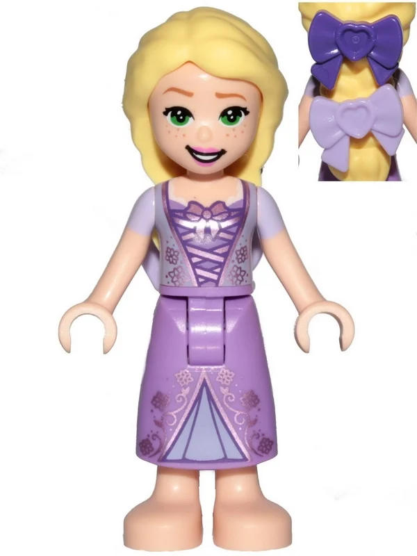 Raiponce — robe lavande moyen, 2 noeuds (Rapunzel - Medium Lavender Dress, 2 Bows)