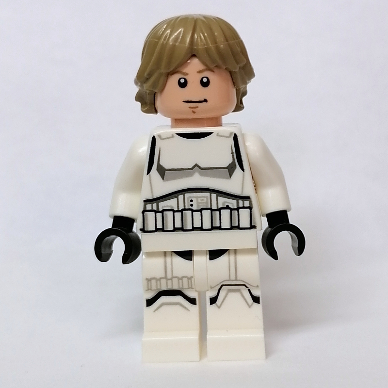 Luke Skywalker, déguisement de stromtrooper, cheveux beige foncé (Luke Skywalker, Stromtrooper Disguise, Dark Tan Hair)