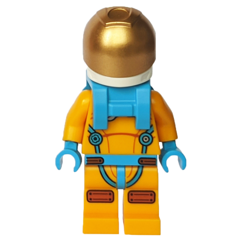 Astronaute, femme, tenue orange clair vif, visière dorée (salement poussière d'étoiles) (Astronaut, Female, Bright Light Orange Suit, Gold Visor (Sally Stardust))