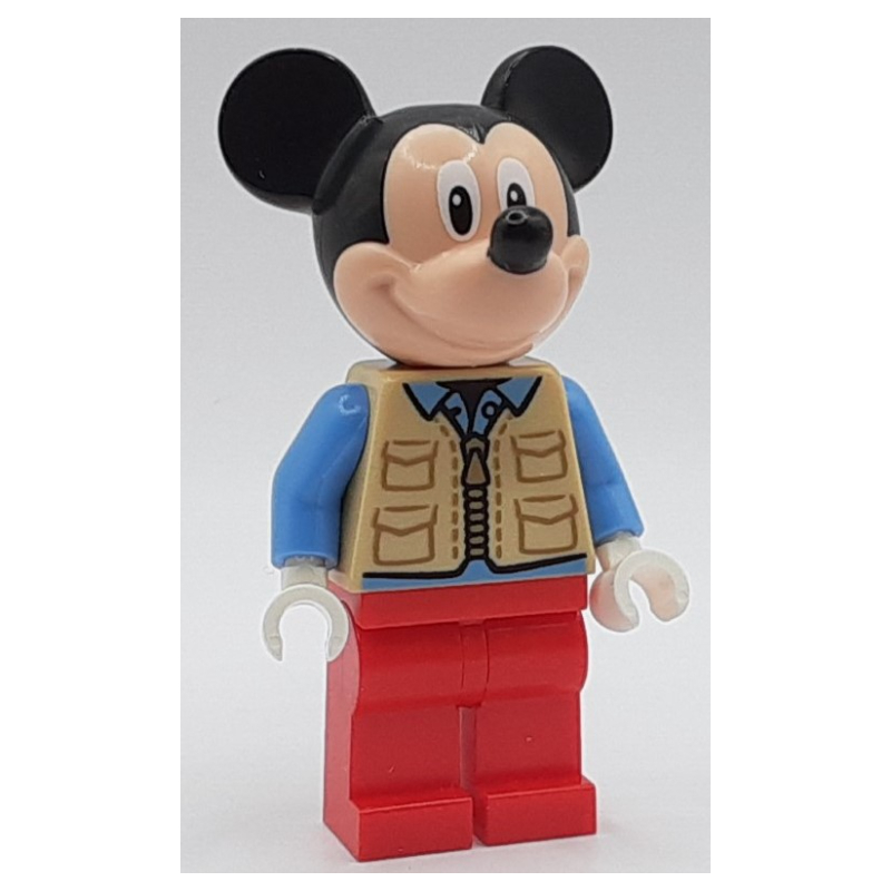 Mickey Mouse, gilet beige, jambes rouges (Mickey Mouse, Tan Vest, Red Legs)