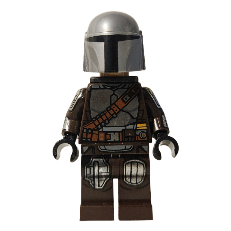 Le mandalorian / Din Djarin, tenue marron foncé avec jet pack (The Mandalorian / Din Djarin, Dark Brown Outfit with Jet Pack)