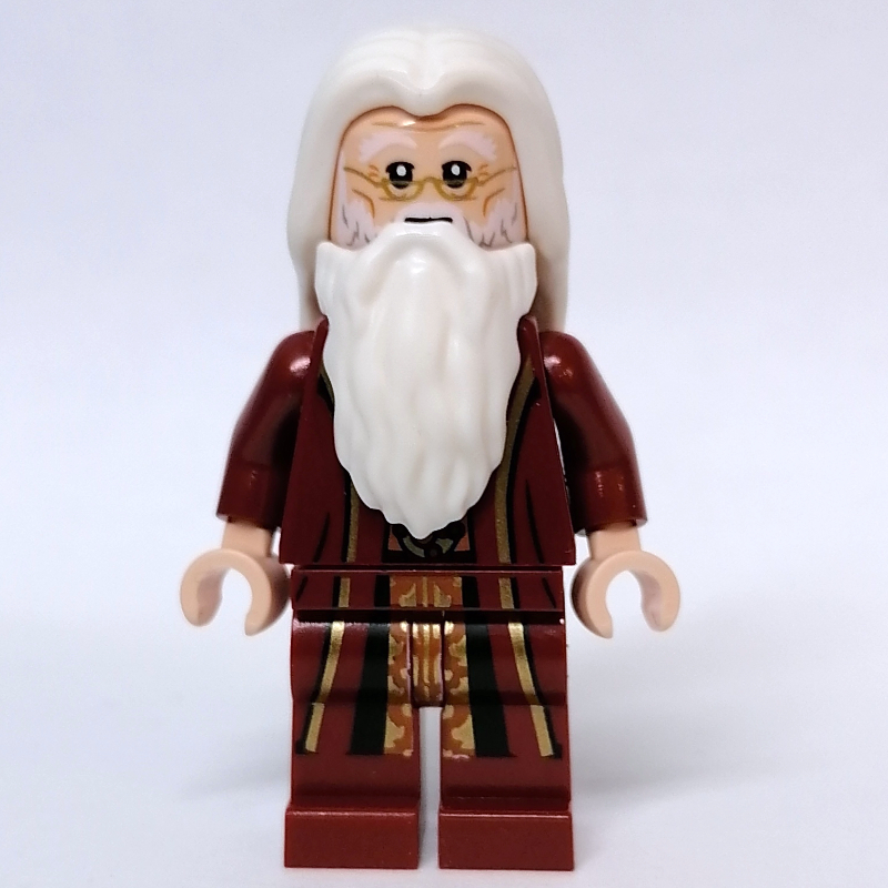 Albus Dumbledore, robes rouge foncé, cheveux blancs et barbe (Albus Dumbledore, Dark Red Robes, White Hair and Beard)