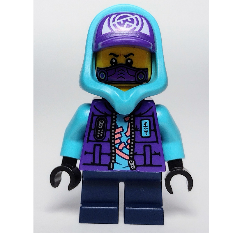 Lil' nelson, capuche azur moyen (Lil' Nelson, Medium Azure Hood)