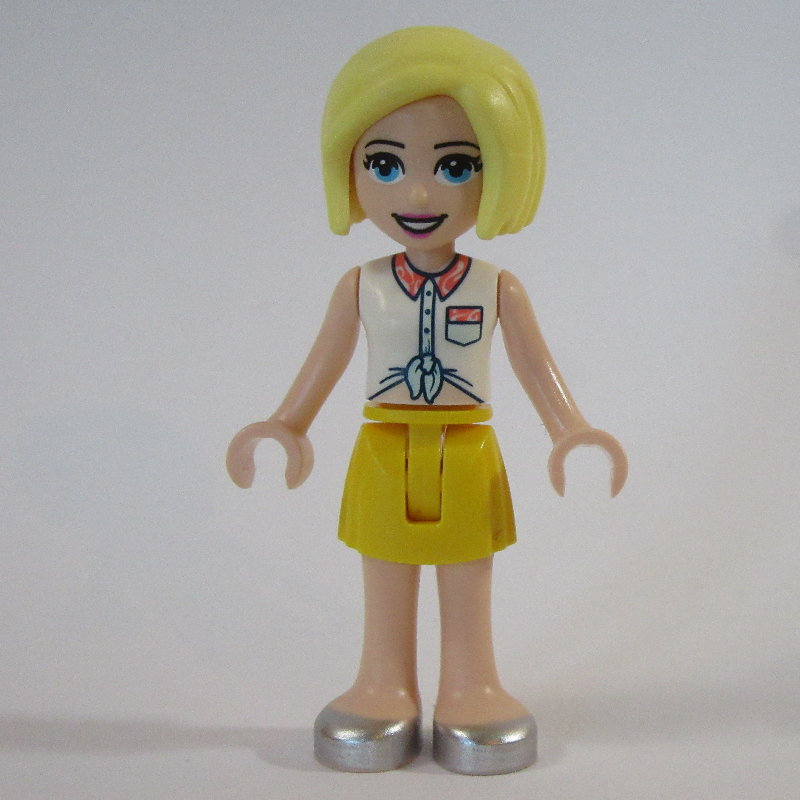 Roxy - chemise blanche, jupe jaune (Roxy - White Shirt, Yellow Skirt)
