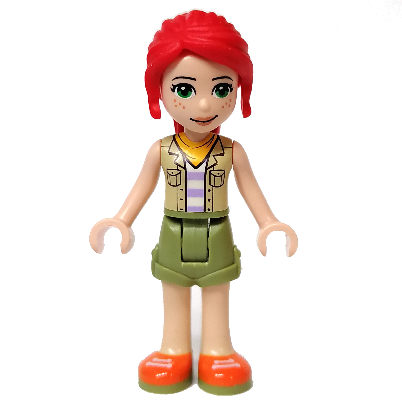 Mia — veste jaune clair vif, jupe vert olive (Mia - Bright Light Yellow Jacket, Olive Green Skirt)