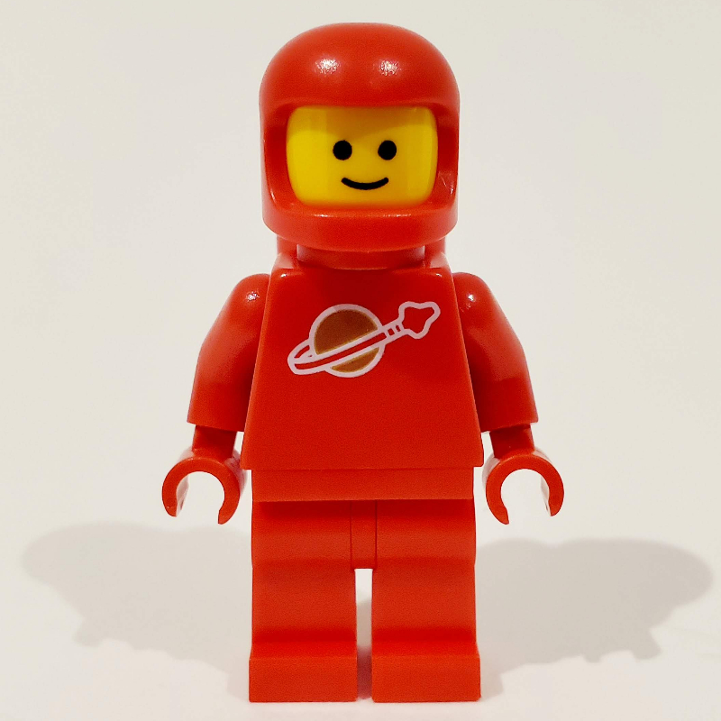 Astronaute classique, rouge avec des réservoirs d'air (nouveaux moules) (Classic Spaceman, Red with Airtanks (New Moulds))