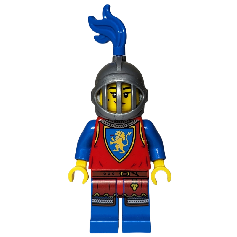 Chevalier, femme, casque avec calandre fixe (Knight, Woman, Helmet with Fixed Grille)