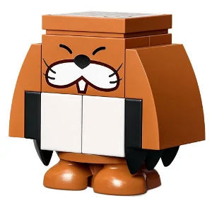 Monty mole - 1x2 face de brique (Monty Mole - 1x2 Brick Face)