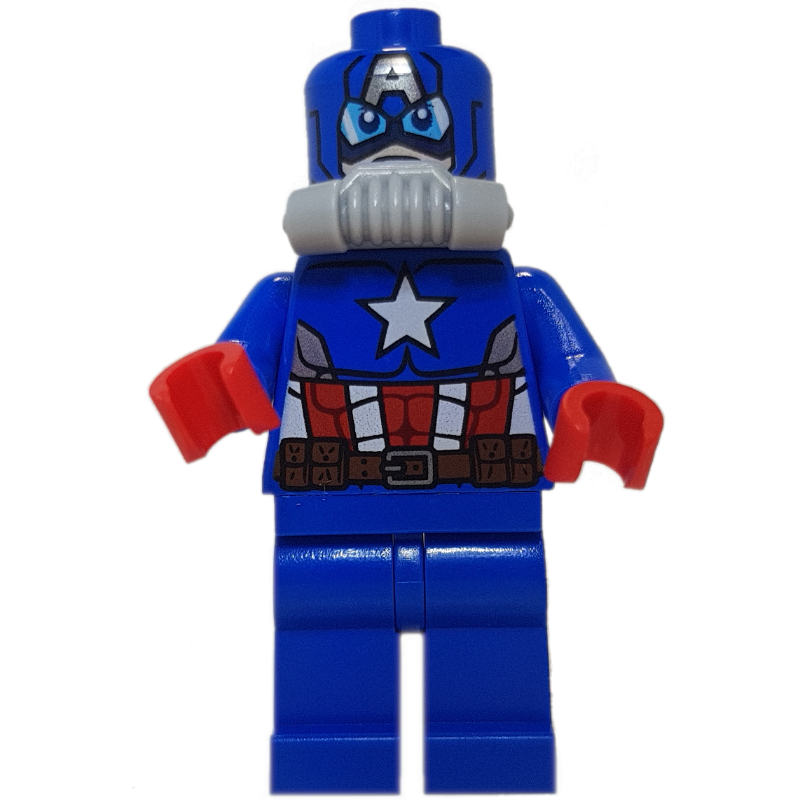 Captain America en costume de plongée avec masque imprimé (Captain America in Scuba Suit with Printed Mask)