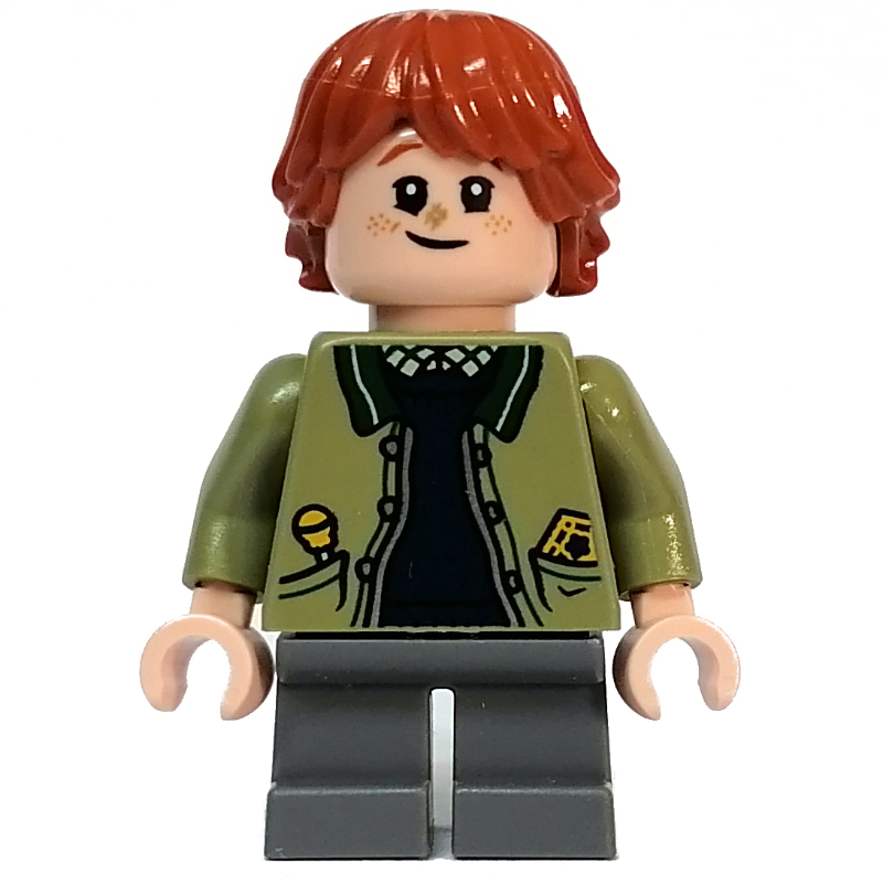 Ron Weasley, veste vert olive, saleté sur le nez (Ron Weasley, Olive Green Jacket, Dirt On Nose)