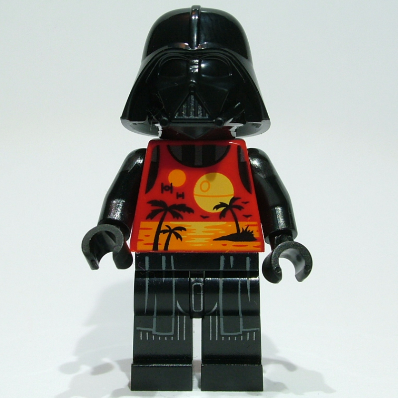 Dark Vador, gilet avec coucher de soleil et palmier silhouettes (Darth Vader, Vest with Sunset and Palm Tree Silhouettes)