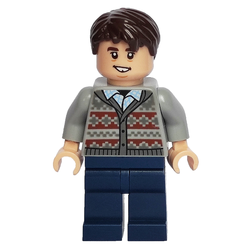 Neville Londubat, pull gris bleuté clair, jambes bleu foncé (Neville Longbottom, Light Bluish Gray Sweater, Dark Blue Legs)