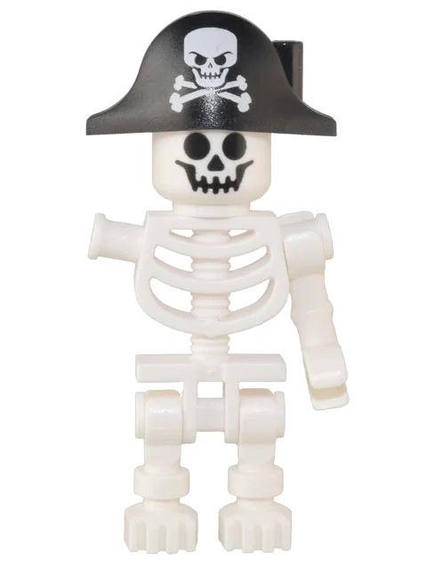 Squelette, visage standard, chapeau bicorne, un bras (Skeleton, Standard Face, Bicorne Hat, One Arm)