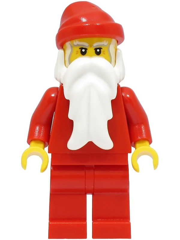 Père Noël, torse et jambes unis, barbe blanche, bandana pour chapeau (Santa, Plain Torso and Legs, White Beard, Bandana for Hat)