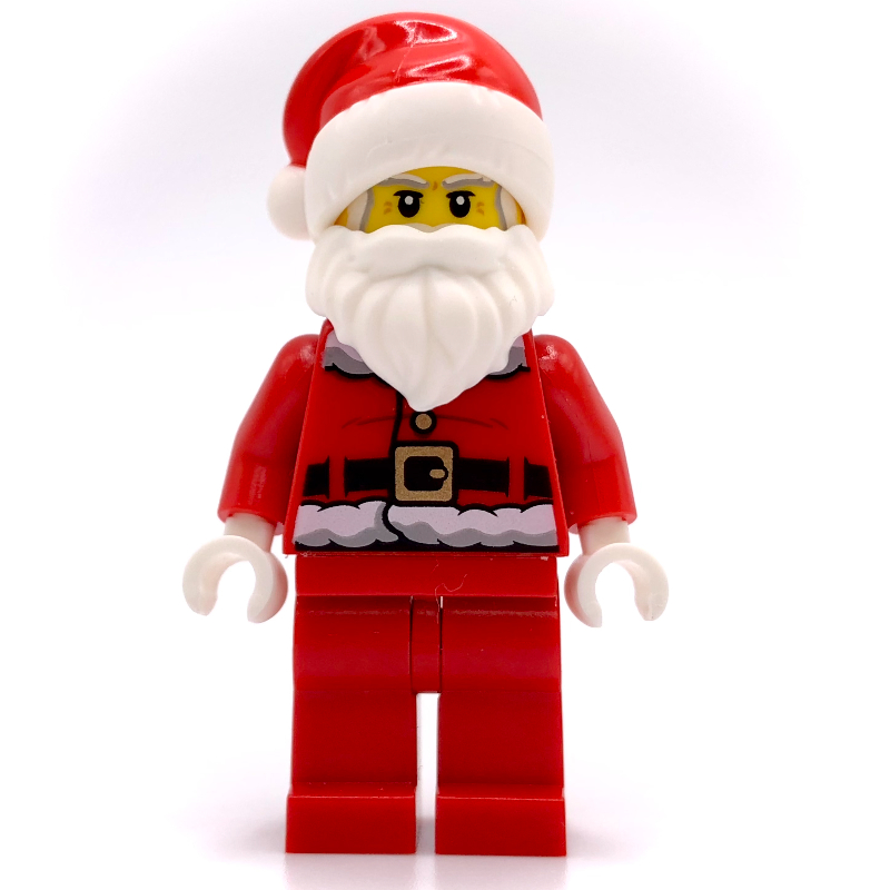 Santa claus, canne sur le dos, jambes simples (Santa Claus, Cane On Back, Plain Legs)