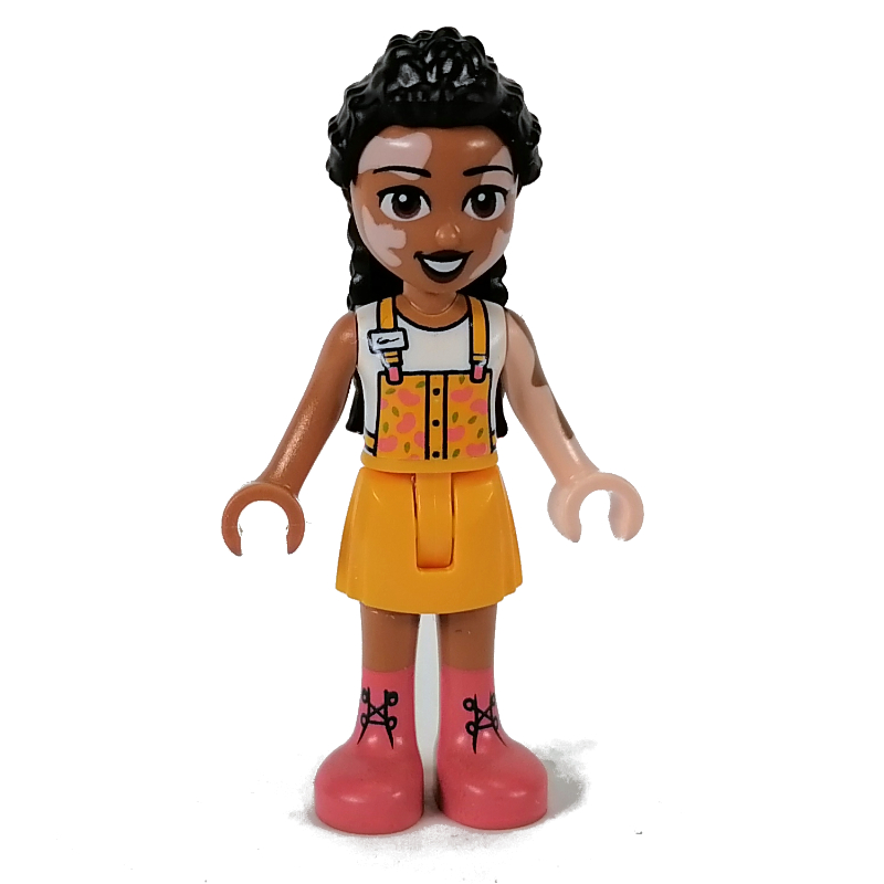 Jordin - salopette orange clair (Jordin - Bright Light Orange Overalls)