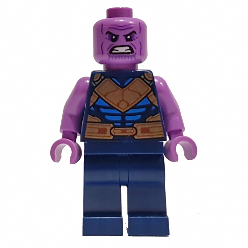 Thanos, tenue bleu foncé et or, bras de lavande moyenne (Thanos, Dark Blue and Gold Outfit, Medium Lavender Arms)