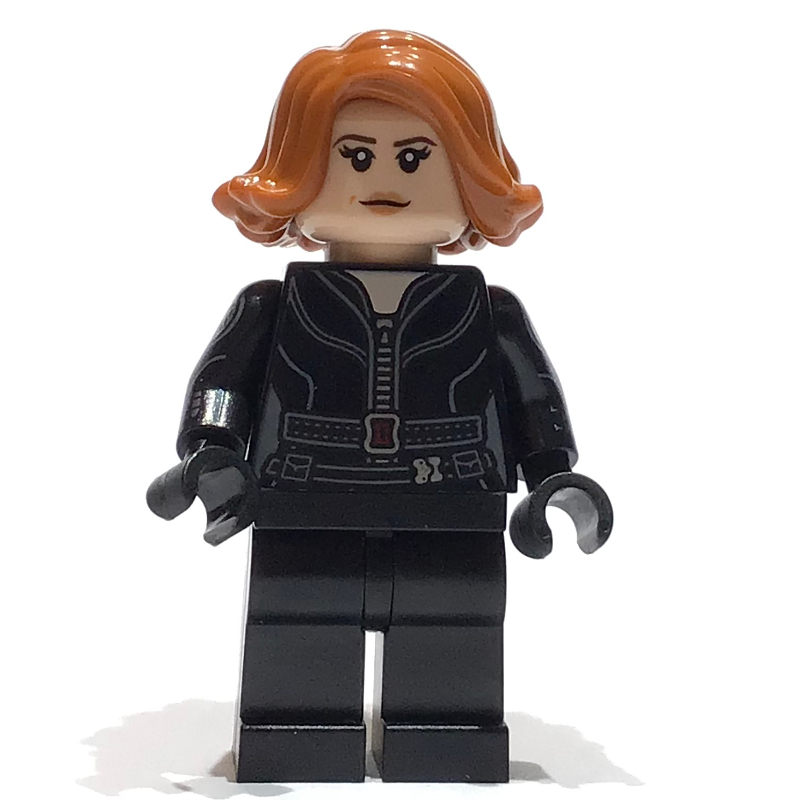 Black Widow, combinaison noire, jambes unies (Black Widow, Black Jumpsuit, Plain Legs)