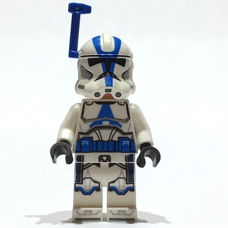 Officier clone, 501e légion, bras blancs, télémètre bleu (Clone Officer, 501st Legion, White Arms, Blue Rangefinder)