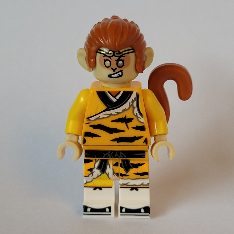Monkie king, robes rayées animaux (Monkie King, Animal Striped Robes)