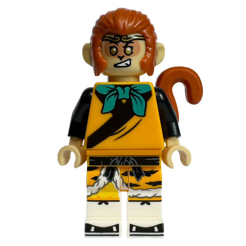 Roi-Singe, robe orange clair vif (Monkey King, Bright Light Orange Robes)