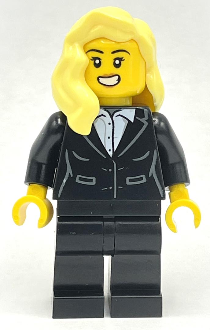 Magicien - smoking noir, cheveux jaune clair vif (Magician - Black Tuxedo, Bright Light Yellow Hair)