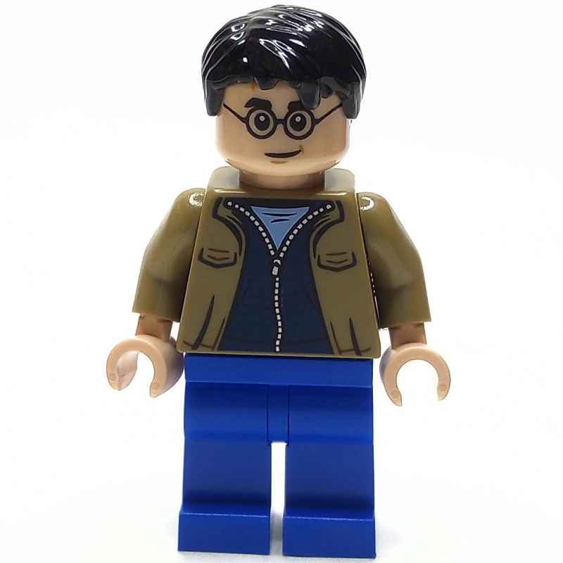 Harry Potter, veste beige foncé, jambes bleues (Harry Potter, Dark Tan Jacket, Blue Legs)