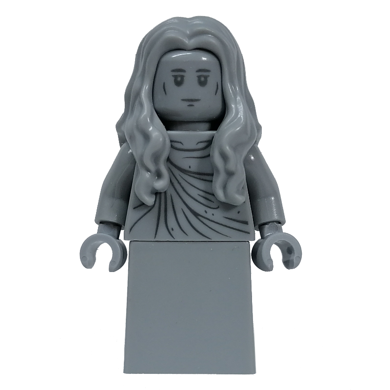 Statue - robe/robe, cheveux ondulés (Statue - Dress/Robe, Wavy Hair)