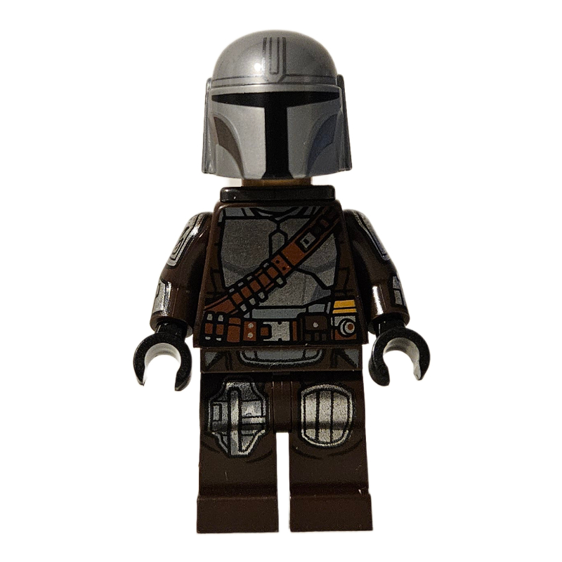 Le mandalorian / Din Djarin, tenue brun foncé, casque 87610pr0417 (The Mandalorian / Din Djarin, Dark Brown Outfit, 87610pr0417 Helmet)