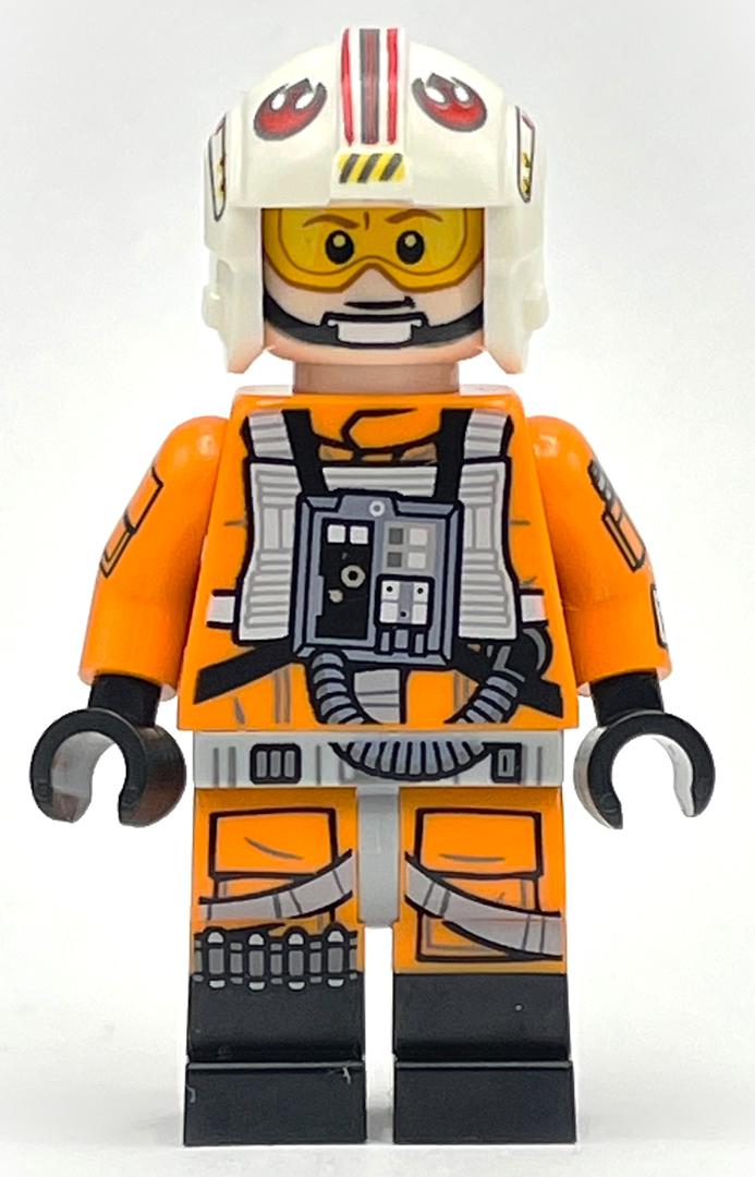 Luke Skywalker, tenue de pilote rebelle orange, motif imprimé bras (Luke Skywalker, Orange Rebel Pilot Outfit, Arm Print)