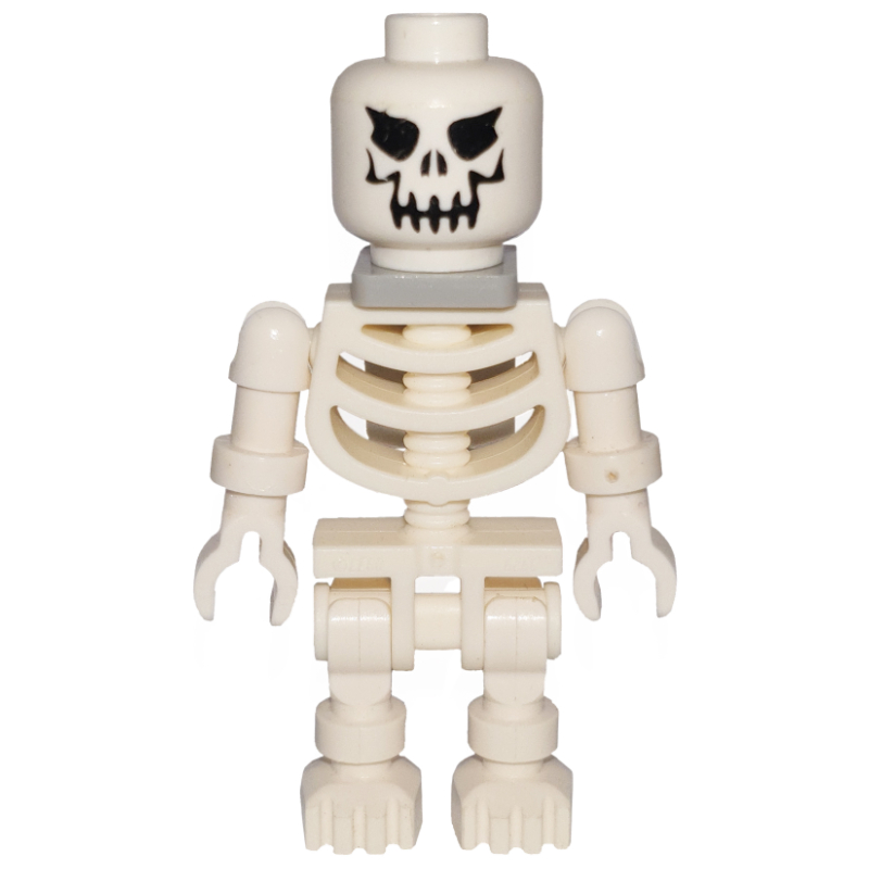 Squelette, visage maléfique, bras à rotule, support de cou (Skeleton, Evil Face, Ball Joint Arms, Neck Bracket)