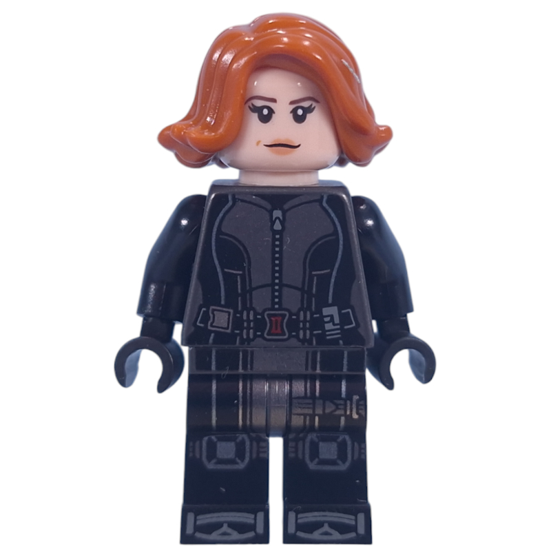 Black Widow, combinaison gris foncé nacré, reflets azur moyen (Black Widow, Pearl Dark Gray Jumpsuit, Medium Azure Highlights)