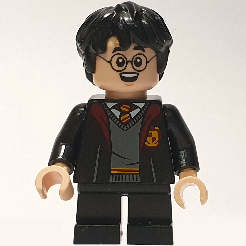 Harry Potter, robe gryffondor ouverte, jambes courtes (28621 tête) (Harry Potter, Gryffindor Robes Open, Short Legs (28621 Head))